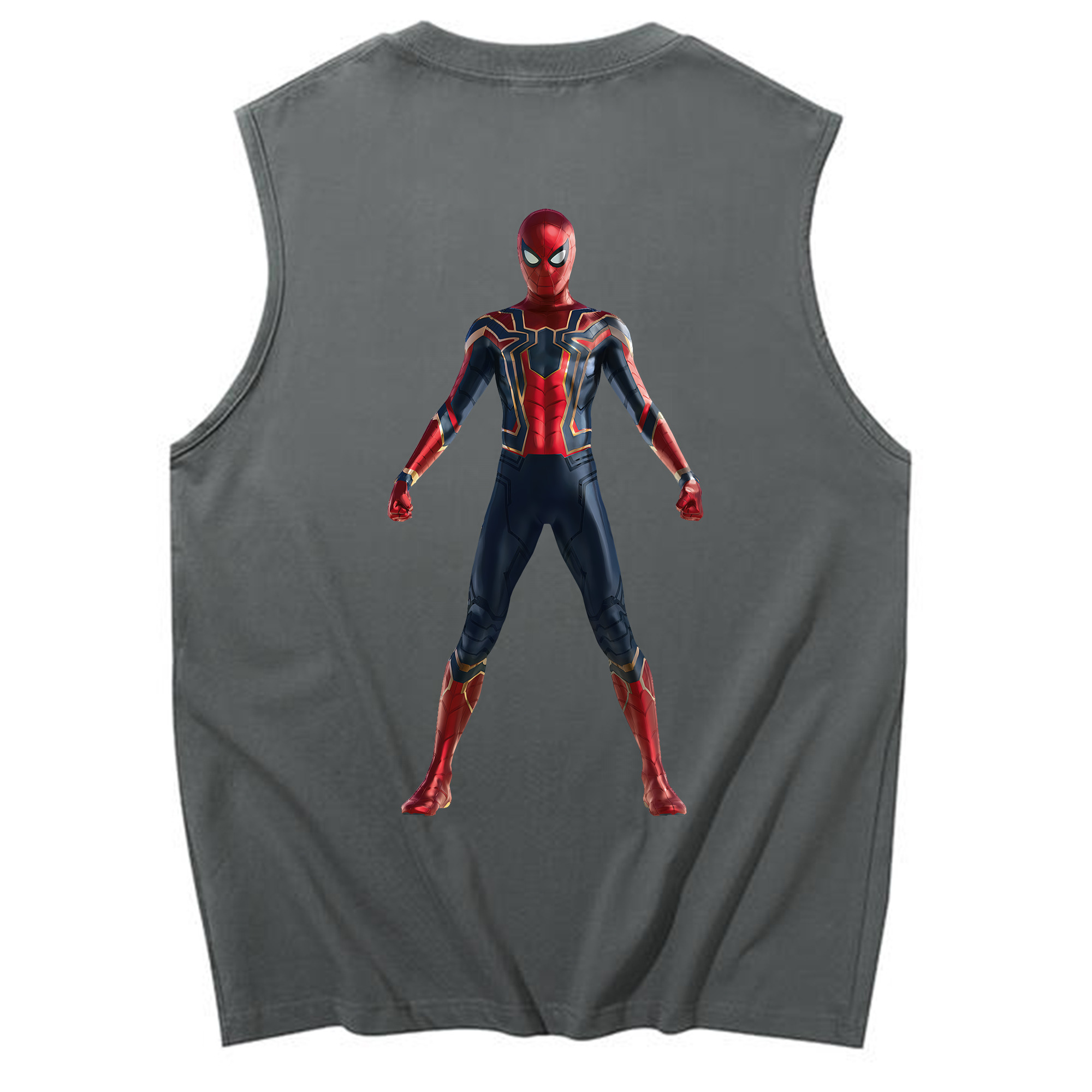 （画像用） Spider Man スパイダーマン コットン100％タンクトップ（背面プリント）